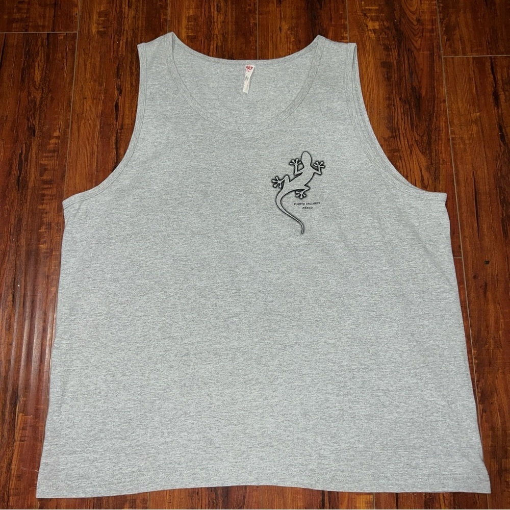 Puerto Vallarta Mexico Grey Tank Top Size XXL Women’s Preowned Good Condition!!